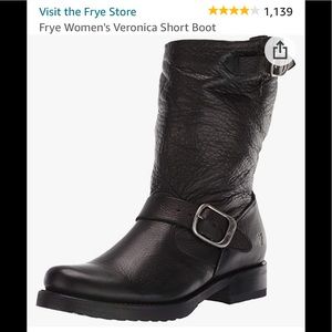 Frye Leather Boots- Veronica Short- Size 7.5, Black